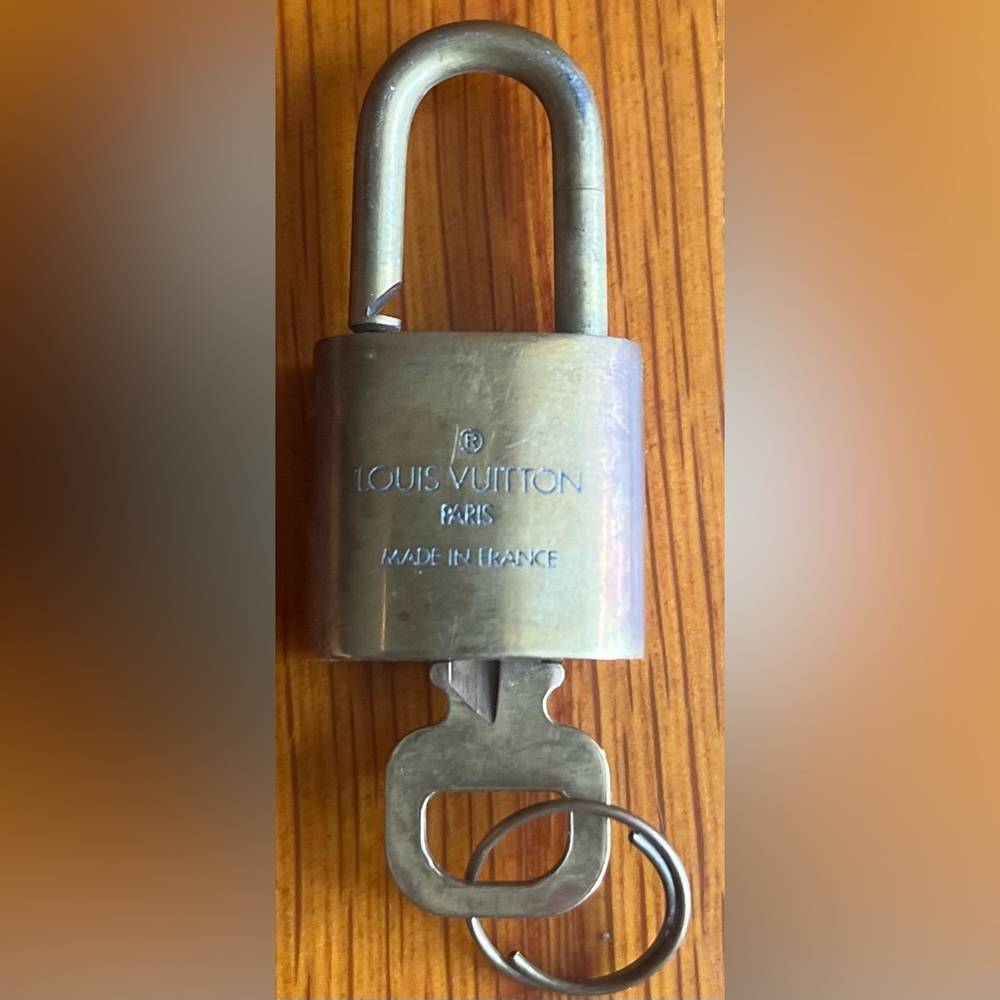 Louis Vuitton padlock and key